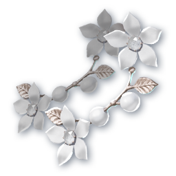 White Flower Breath (Skin: Earrings)