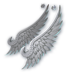 Silver Feather (Skin: Earring) (Engraved)