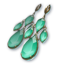 Morning Dew Leaf (Skin: Earring) (Engraved)