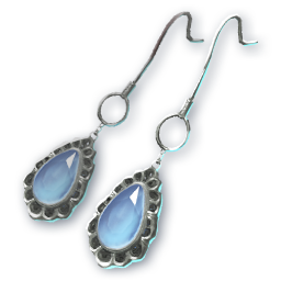 Silver Droplet (Skin: Earrings) (Engraved)