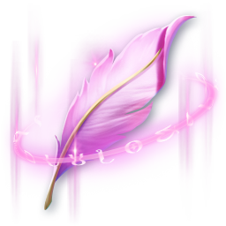 Blue Butterfly Wing Feather (Engraved)
